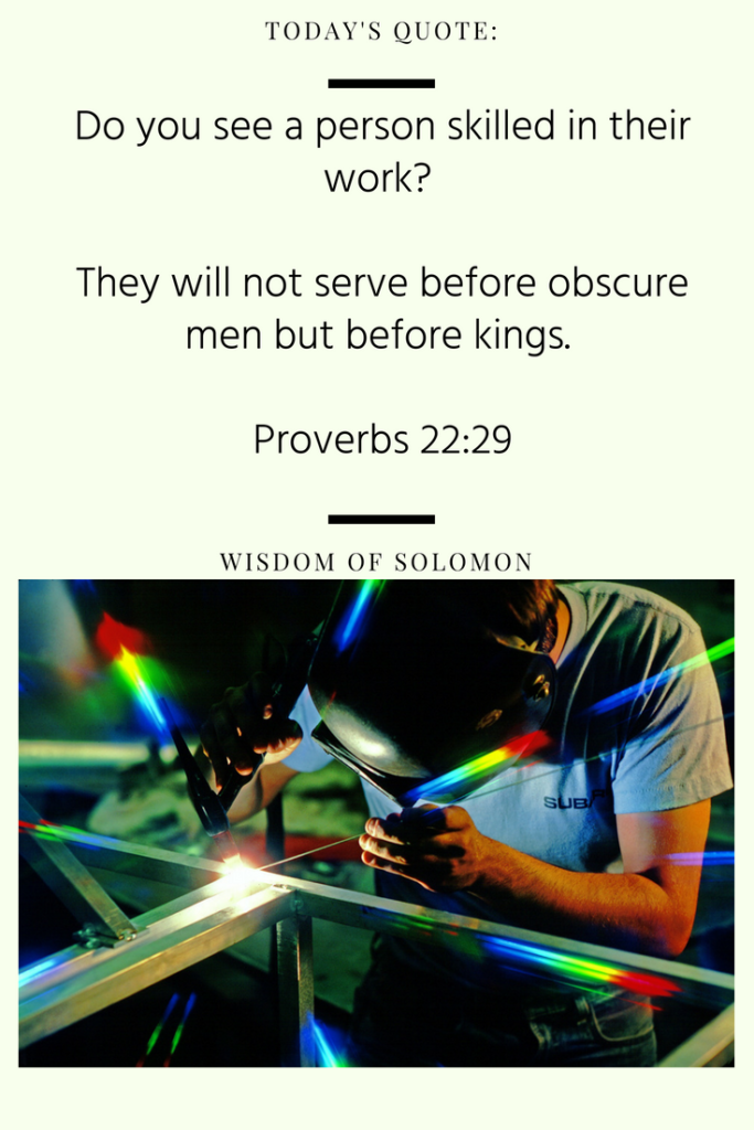 Proverbs 22:29