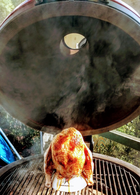 Kamado Joe Beer Can Chicken